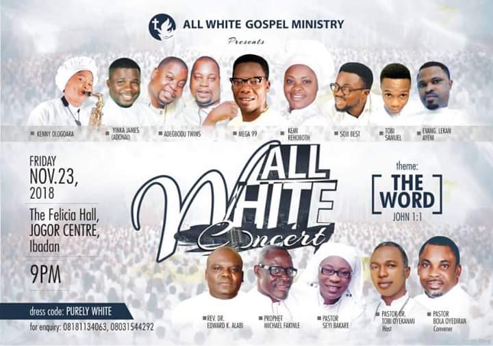 All White Concert tagged THE WORD