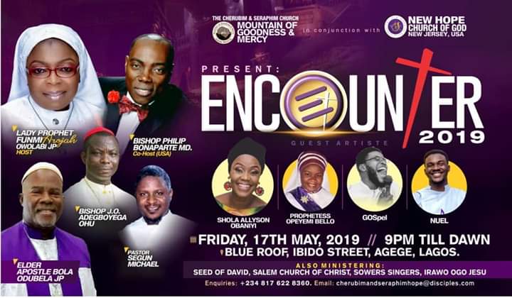 ENCOUNTER 2019 is about Jesus Christ and not White Garment churches - Lady Prophet Funmi Arojah Owolabi